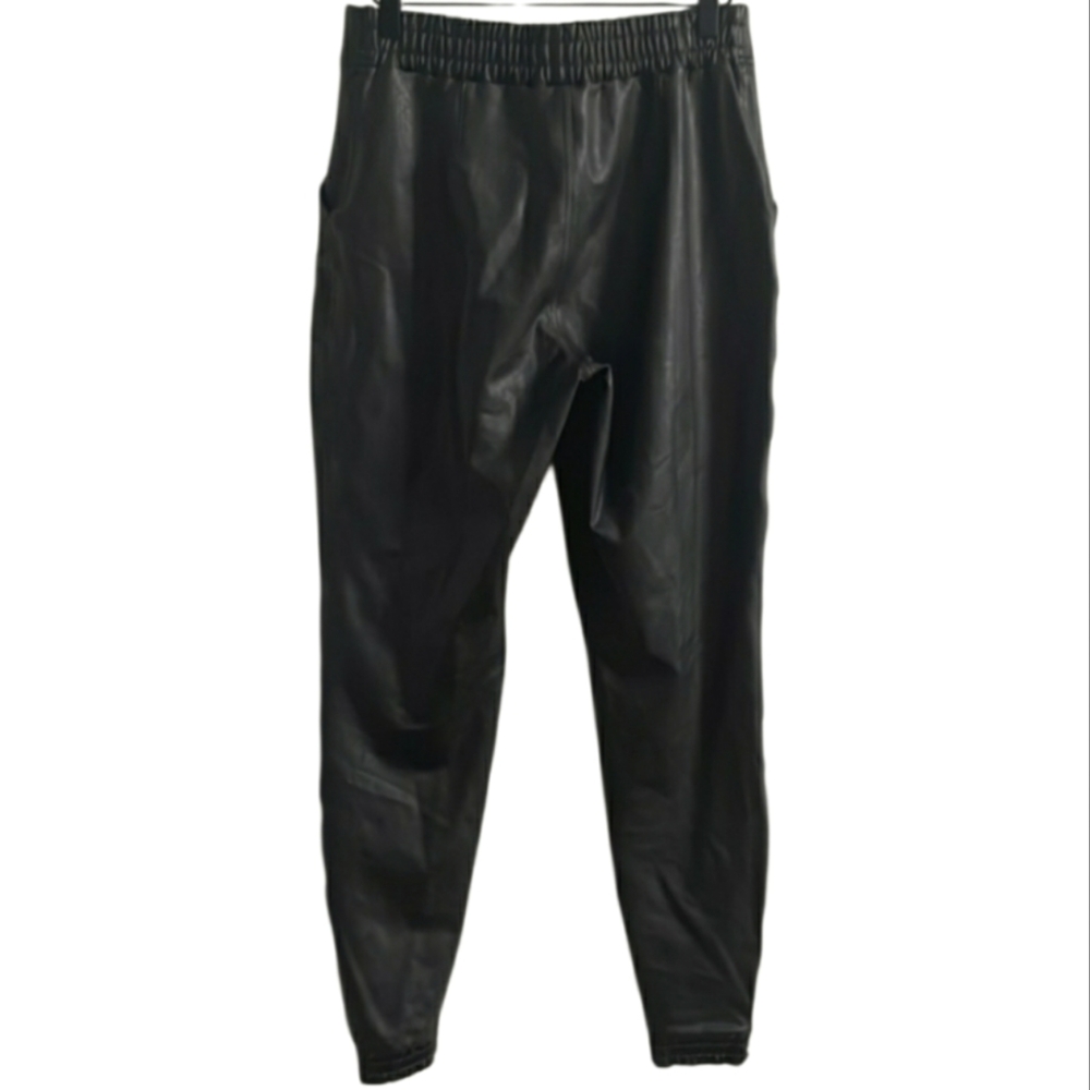 Spanx Black Faux Leather Joggers - Picture 5 of 11